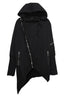 Vintage Gothic Hooded Asymmetric Coat