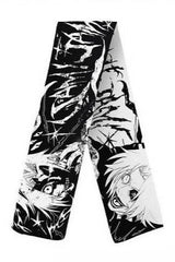 Anime Jacquard Reversible Dark Harajuku Warm Scarf
