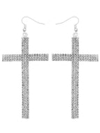 Gothic Exaggerated Full Diamond Earrings