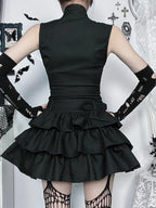 Zipper Grunge Alternative Streetwear Mini Dress
