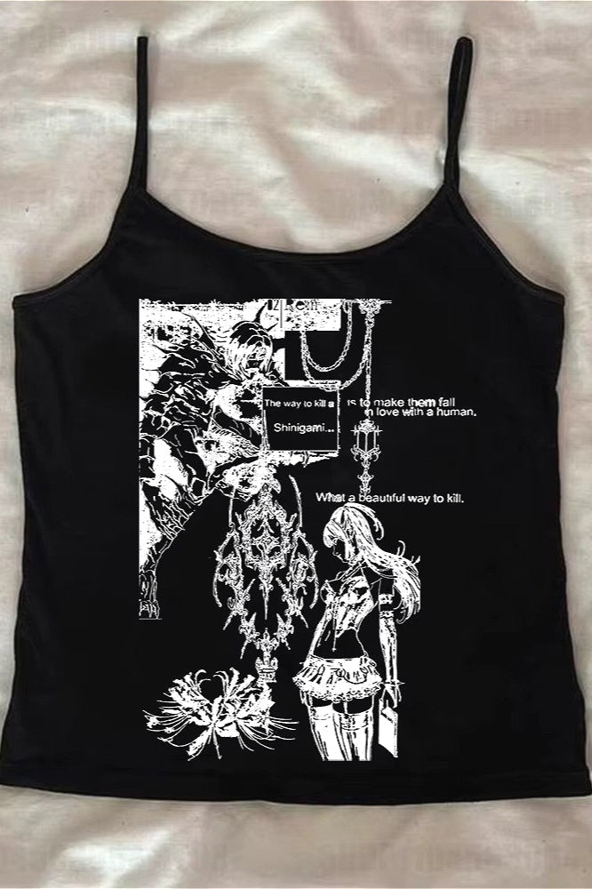Cartoon Gothic Spaghetti Strap Camis Secondary image