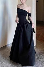 Black Flowy Swing Maxi Dress