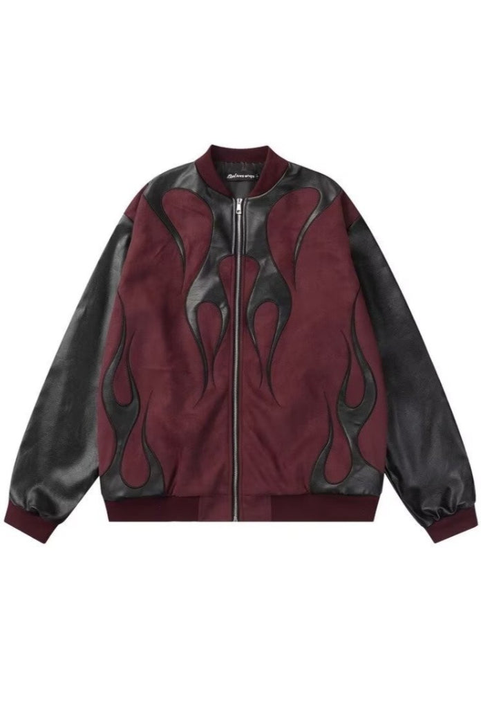 Contrast Sleeve Bomber Jackets
