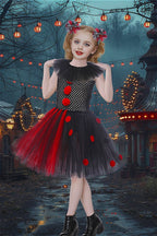 Red Clown Dress Kid Halloween Costume
