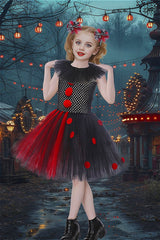 Red Clown Dress Kid Halloween Costume