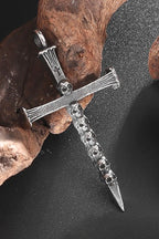 Vintage Cross Skull Necklace