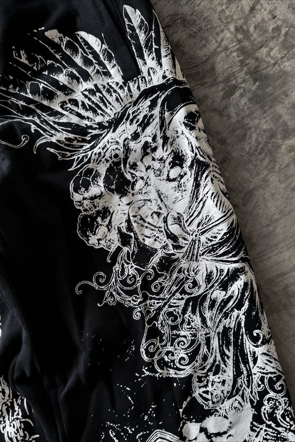 Ornate Snake Print Wide Leg Pants