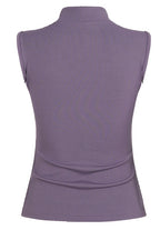 Bat Graphic Mock Neck Tank Top