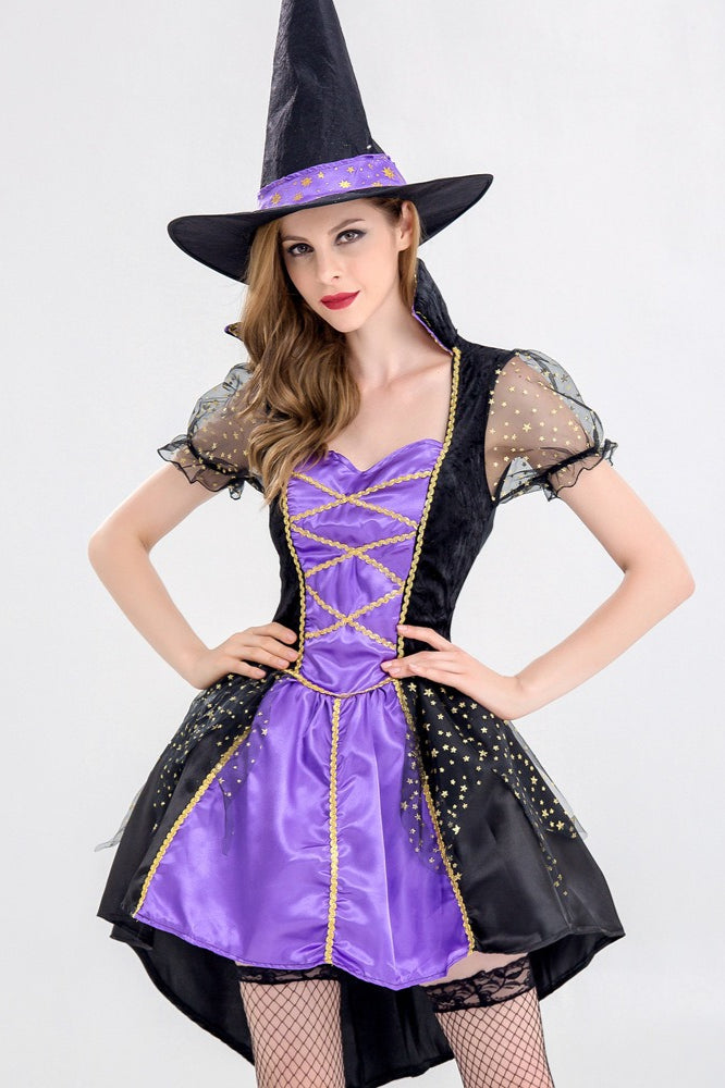 Velvet Witch Dress Halloween Costume Main image