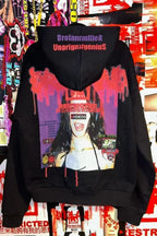 Drolandmiller Y2K Gothic Oversized Grunge Hoodie