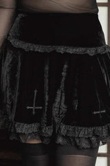 Sexy Halloween Lace Trim Skirt