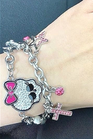 Sweet Gothic Emo Stackable Bracele