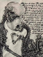 Retro Skull Print Y2K Lace-up Sheer T-shirt