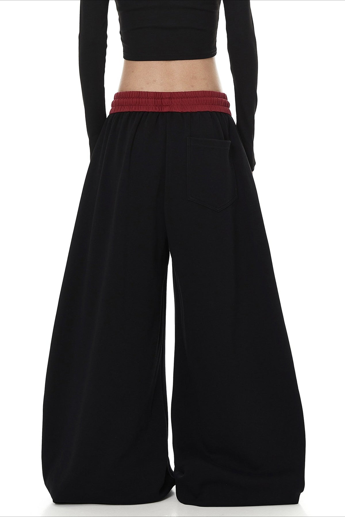 Graffiti Print Wide Leg Pants