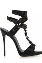 Strappy Studded Stiletto Sandals