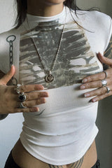 Gothic Graphic Slim Fit T-Shirt