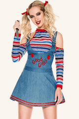 Evil Doll Circus Clown Halloween Costume