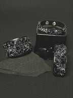 Punk Black & White Square Stud Bracelet