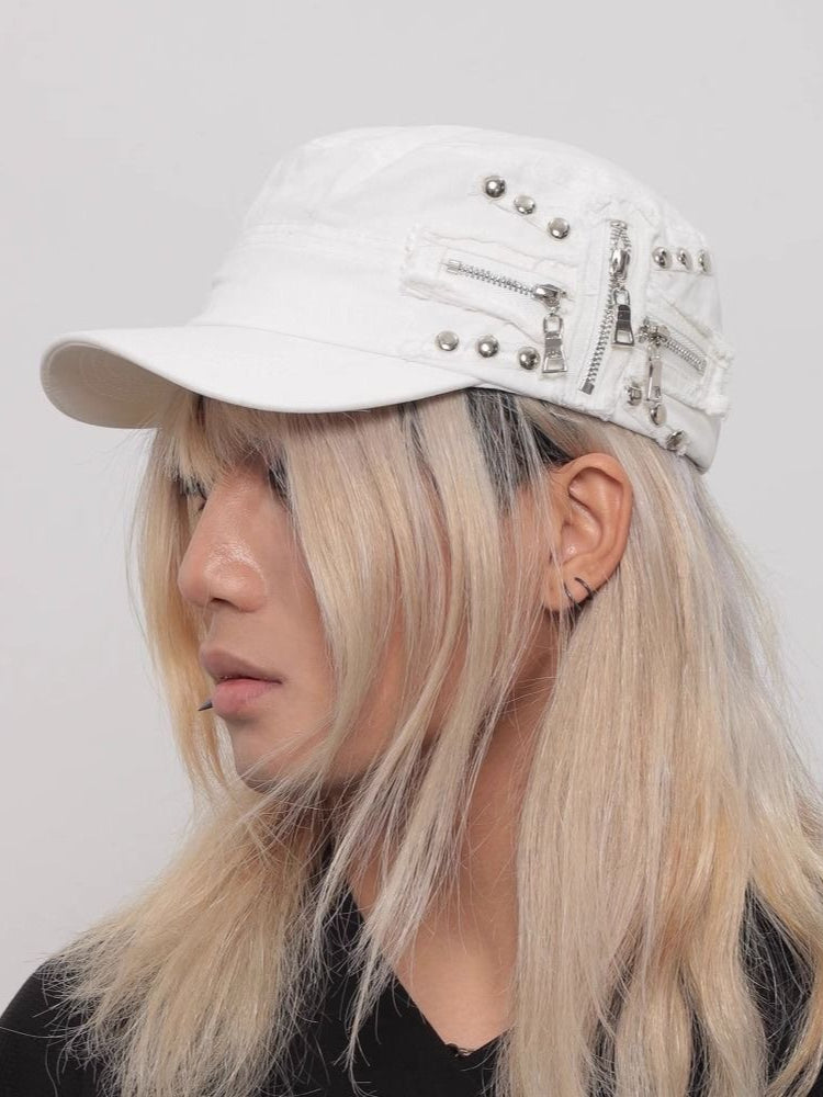 Vintage Street Metal Rivet Hat