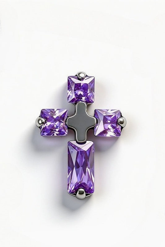 Candy Color Cross Lip Stud Secondary image