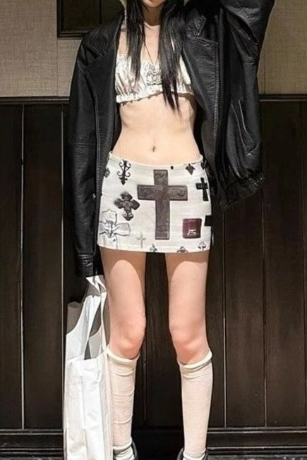 Streetwear Hip Hop Punk Short Skirt Secondary image