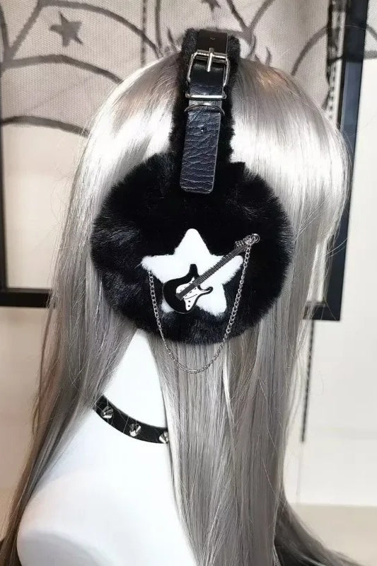 Dark Series Punk Star Band Earmuff Secondary image