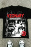 Trendy Harajuku Horror Print Short Sleeve T-shirt