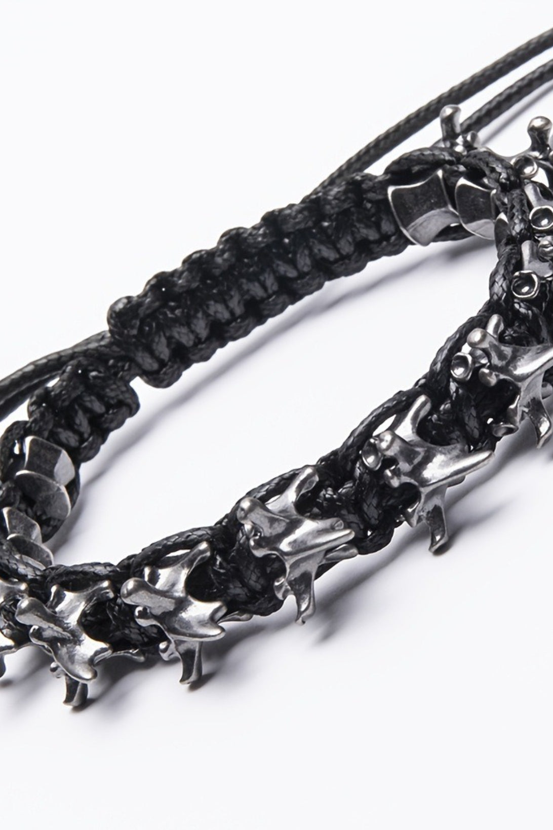 Punk Dark Alloy Dragon Bone Adjustable Bracelet