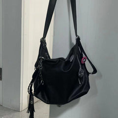 Designer Luxury Tassel Chain Y2K Goth Techwear Gothic Crossbody Sling Shoulder Bag Halloween