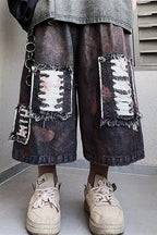 Vintage Loose Wide Leg Denim Shorts
