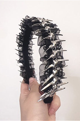 Dark Lace Metal Spine Headband Hair Accs Main image