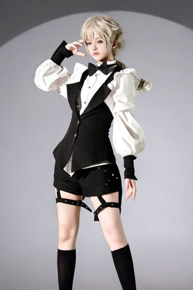 Lolita Vest Shirt And Shorts Set