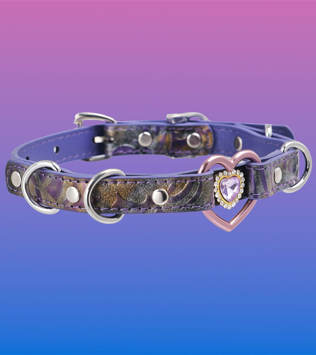 Dark Gothic Pink Heart Choker
