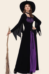 Purple Witch Dress Halloween Costume