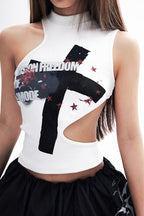 Y2K Punk Slim Sleeveless Tank Top
