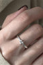 Irregular Texture Pentagram Ring