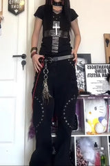 White Rhinestone Slim V-Neck Sheer T-shirt