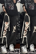 Punk Street Distressed Denim Pants
