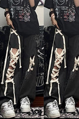 Punk Street Distressed Denim Pants