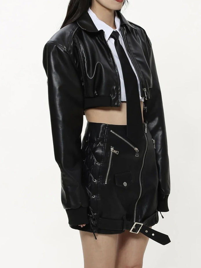 Black Cropped Jacket Secondary image