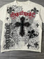 Punk Angel Print Short Sleeve T-shir
