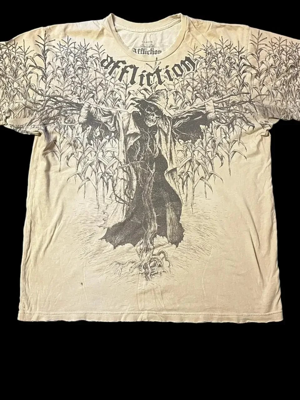 2000s Skull Print Oversized Gothic T-shirt Main image