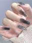 Black Gradient Glitter Press On Nails