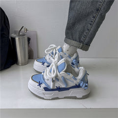 Black Gray Gothic Chunky Sneaker