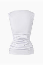 Y2K Letter Print Rivet Tank Top