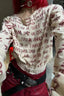 Y2K Grunge Letter Print Knit Top