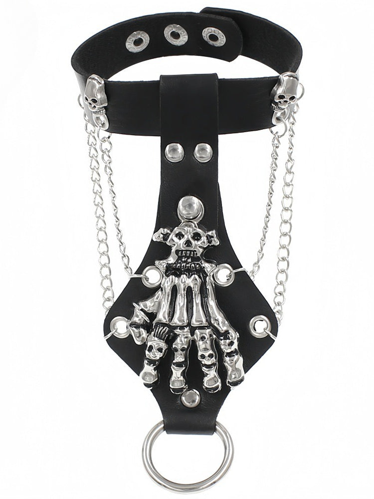 Punk Gothic Skull Claw Bracelet