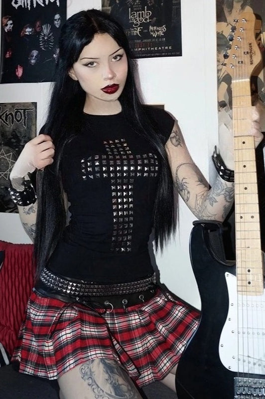 Gothic Punk Metallic T-Shirt Secondary image