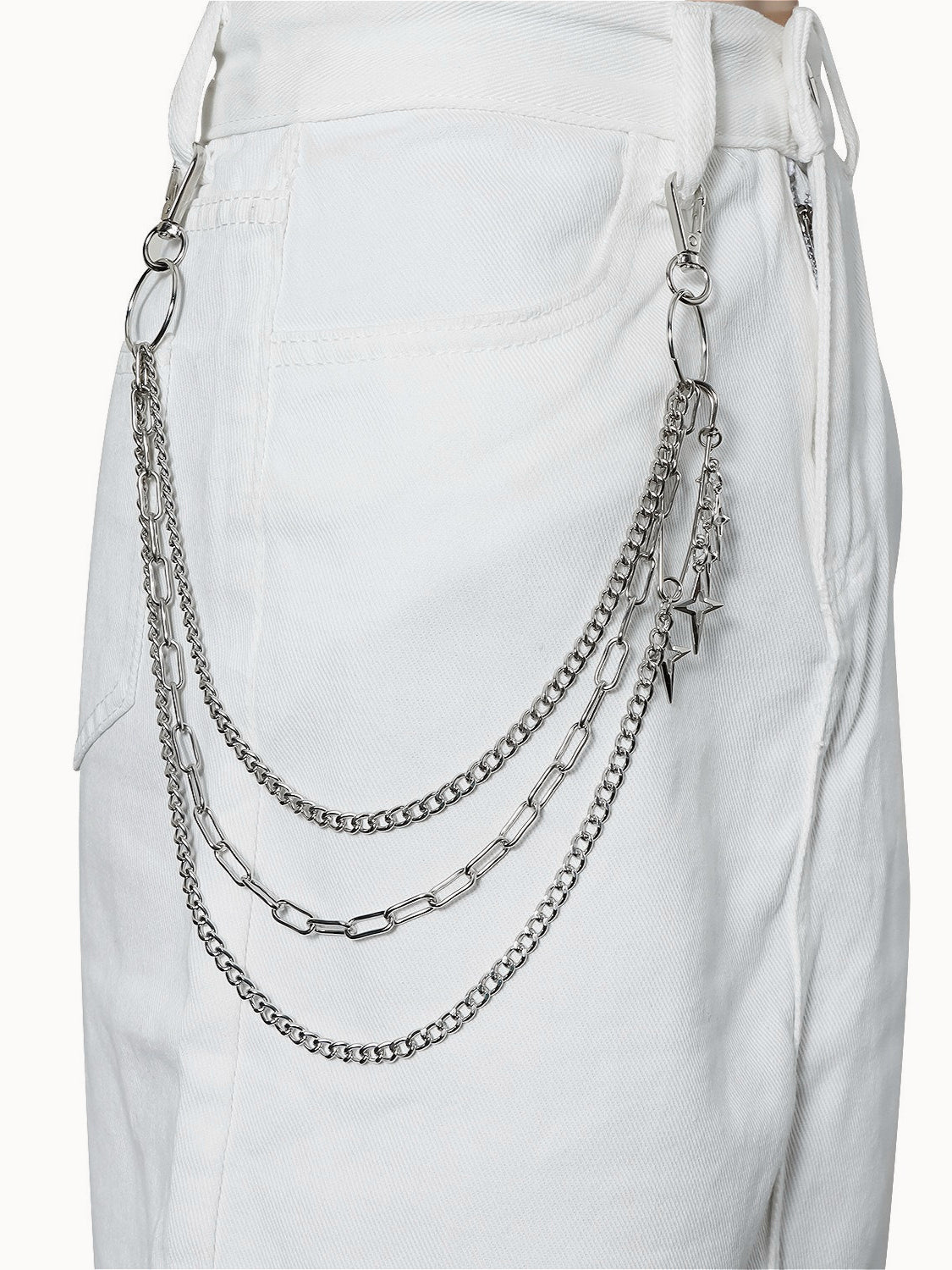Street Four Pointed Star Waist Chain Secondary image