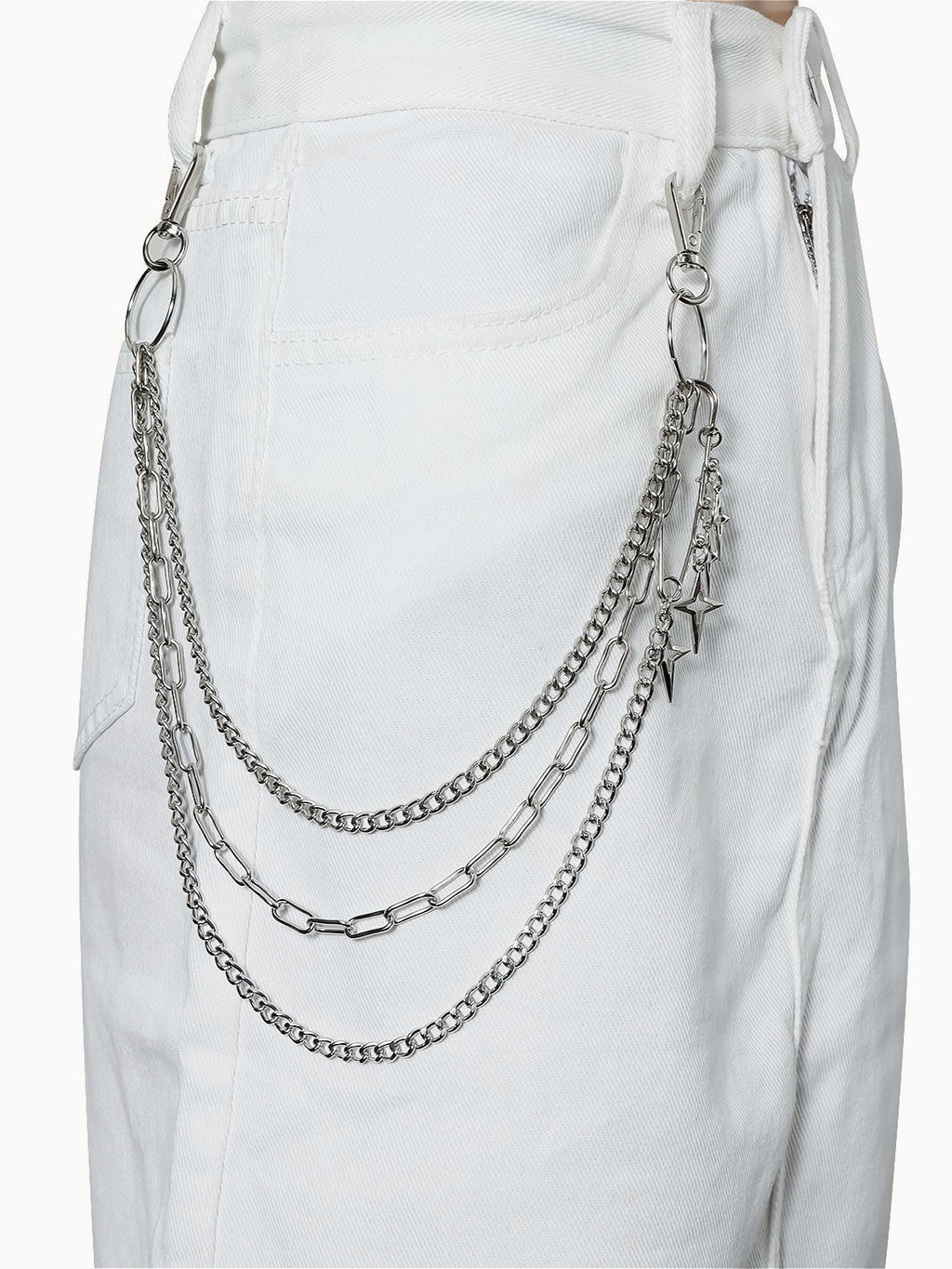 Street Four Pointed Star Waist Chain